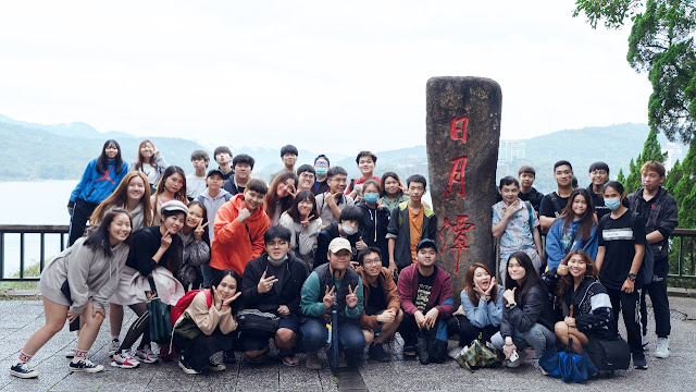 境外學生造訪南投日月潭大合照